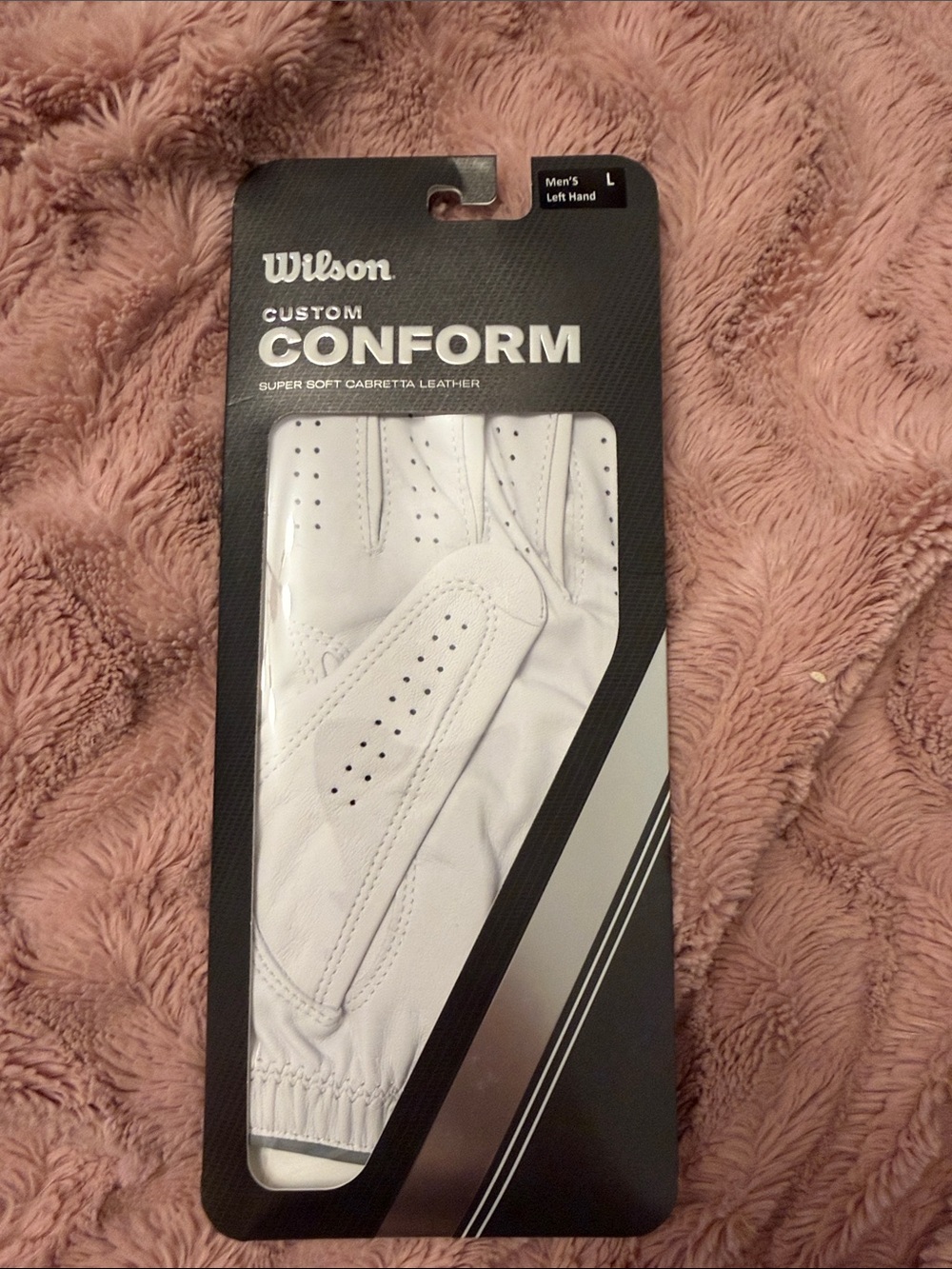 Wilson White Men's Left-Hand Golf Glove - Custom Conform